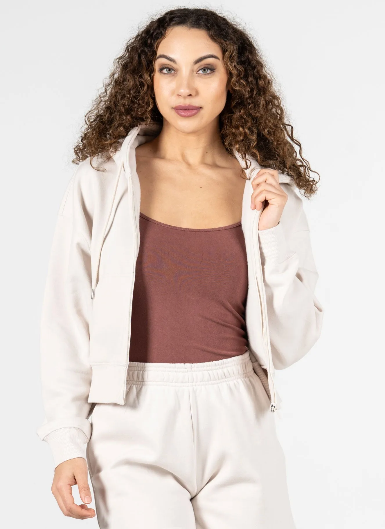 Recycled Poly/Cotton Fleece Zip Hoodie sold by C’est Moi product image thumbnail 2