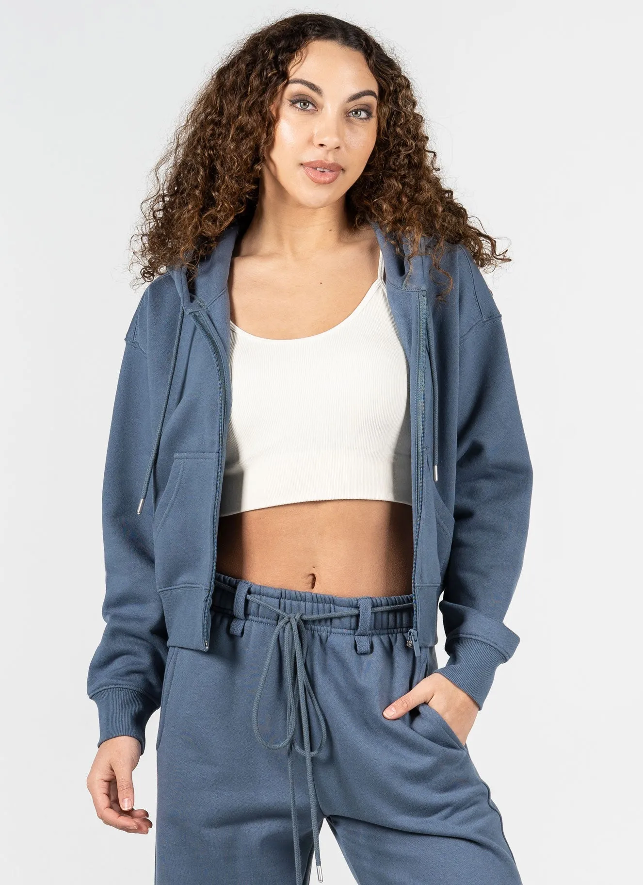 Recycled Poly/Cotton Fleece Zip Hoodie sold by C’est Moi product image thumbnail 4