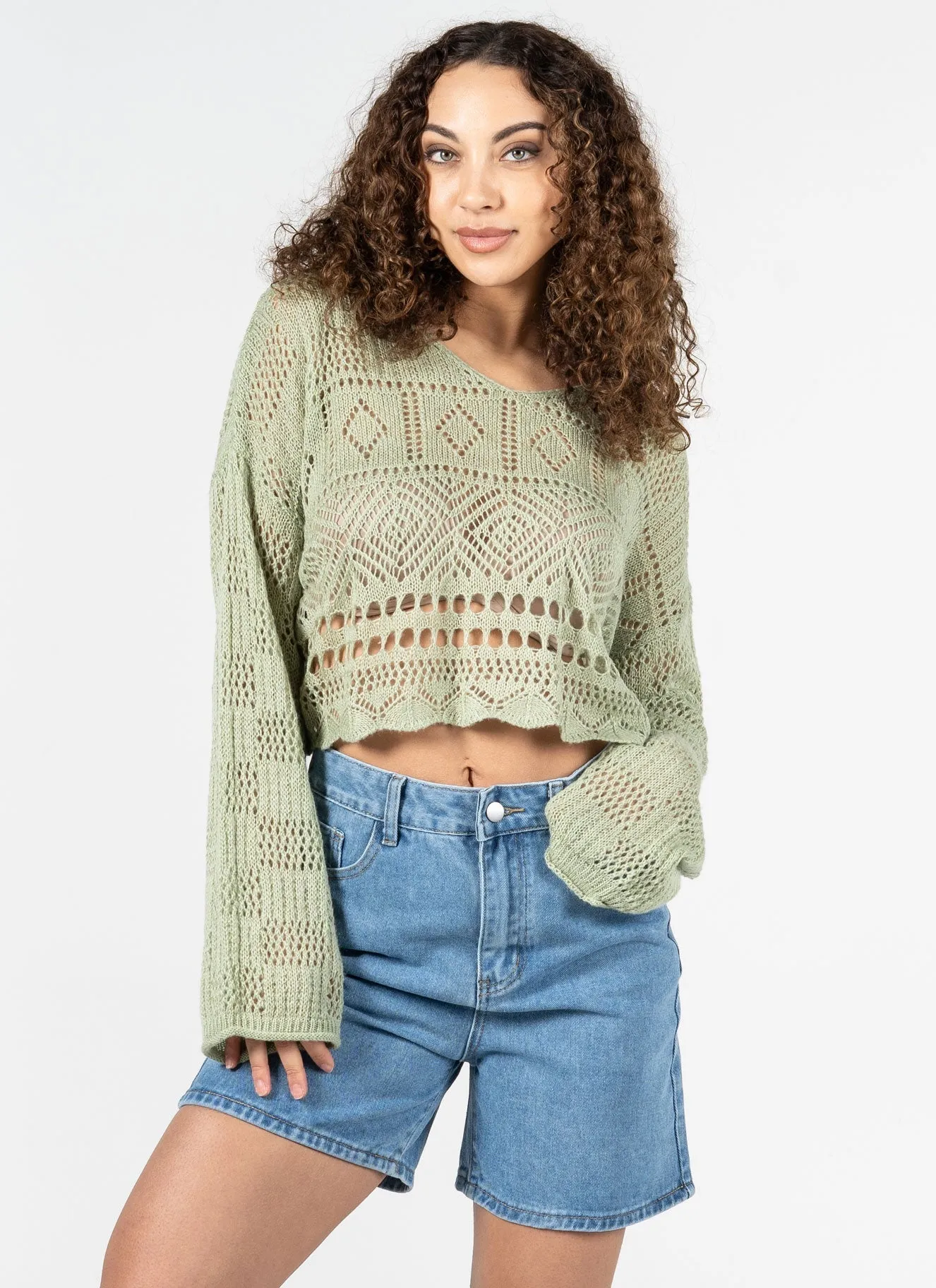 L/S Knit Boho Top sold by C’est Moi product image thumbnail 2