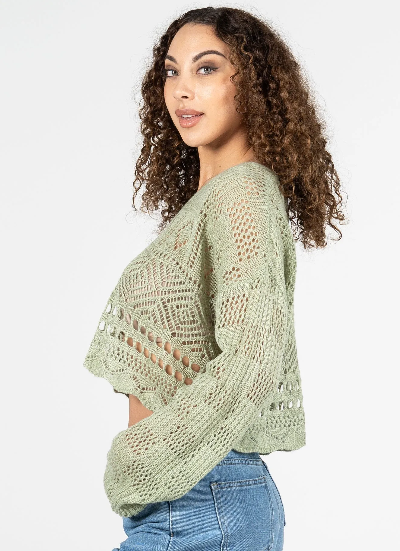 L/S Knit Boho Top sold by C’est Moi product image thumbnail 3