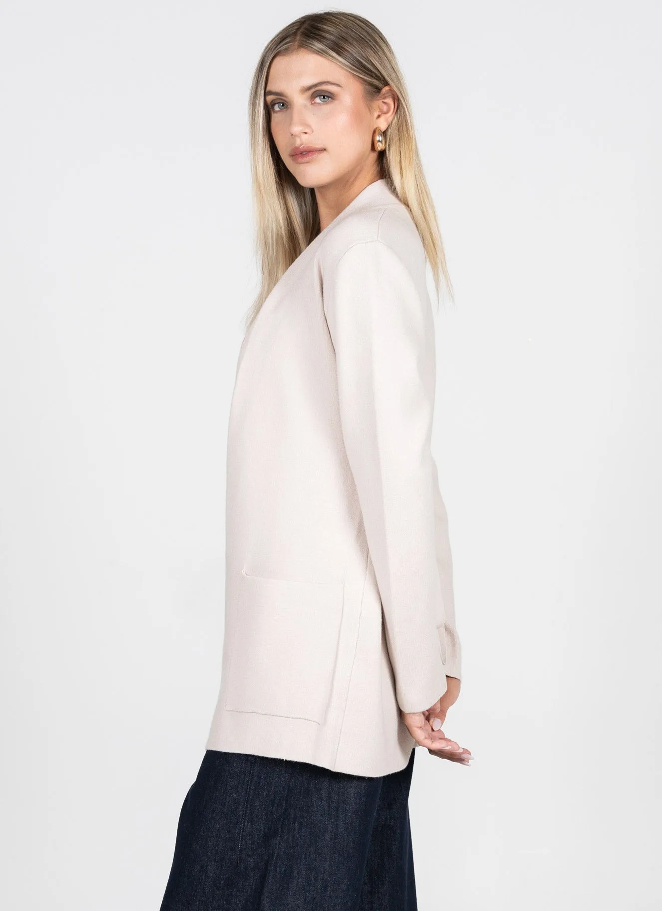 Viscose Blend Knit Belted Cardigan sold by C’est Moi product image thumbnail 4