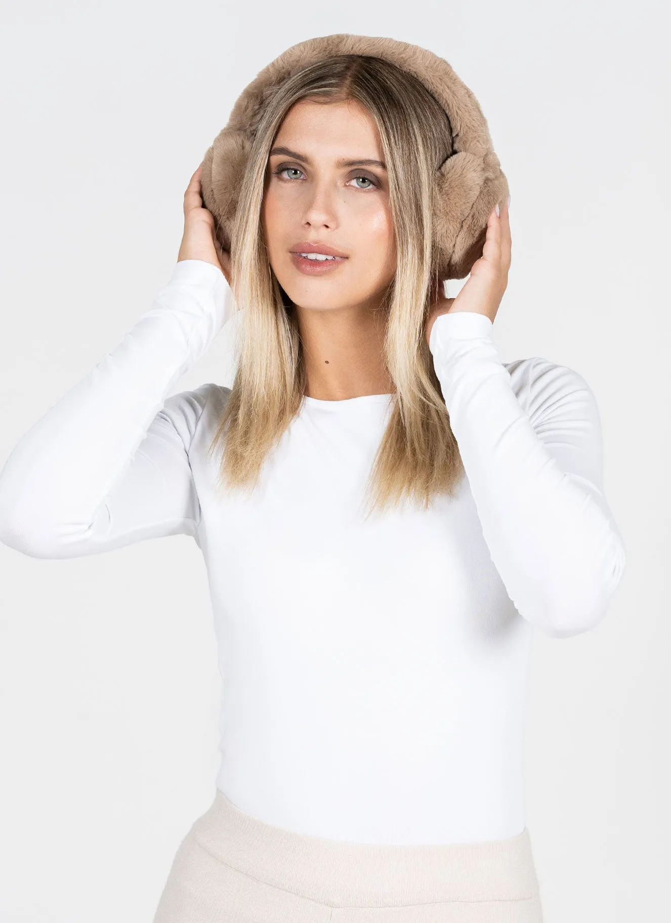 Faux Fur Ear Muffs sold by C’est Moi