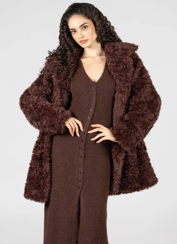 Relaxed Teddy Overcoat sold by C’est Moi