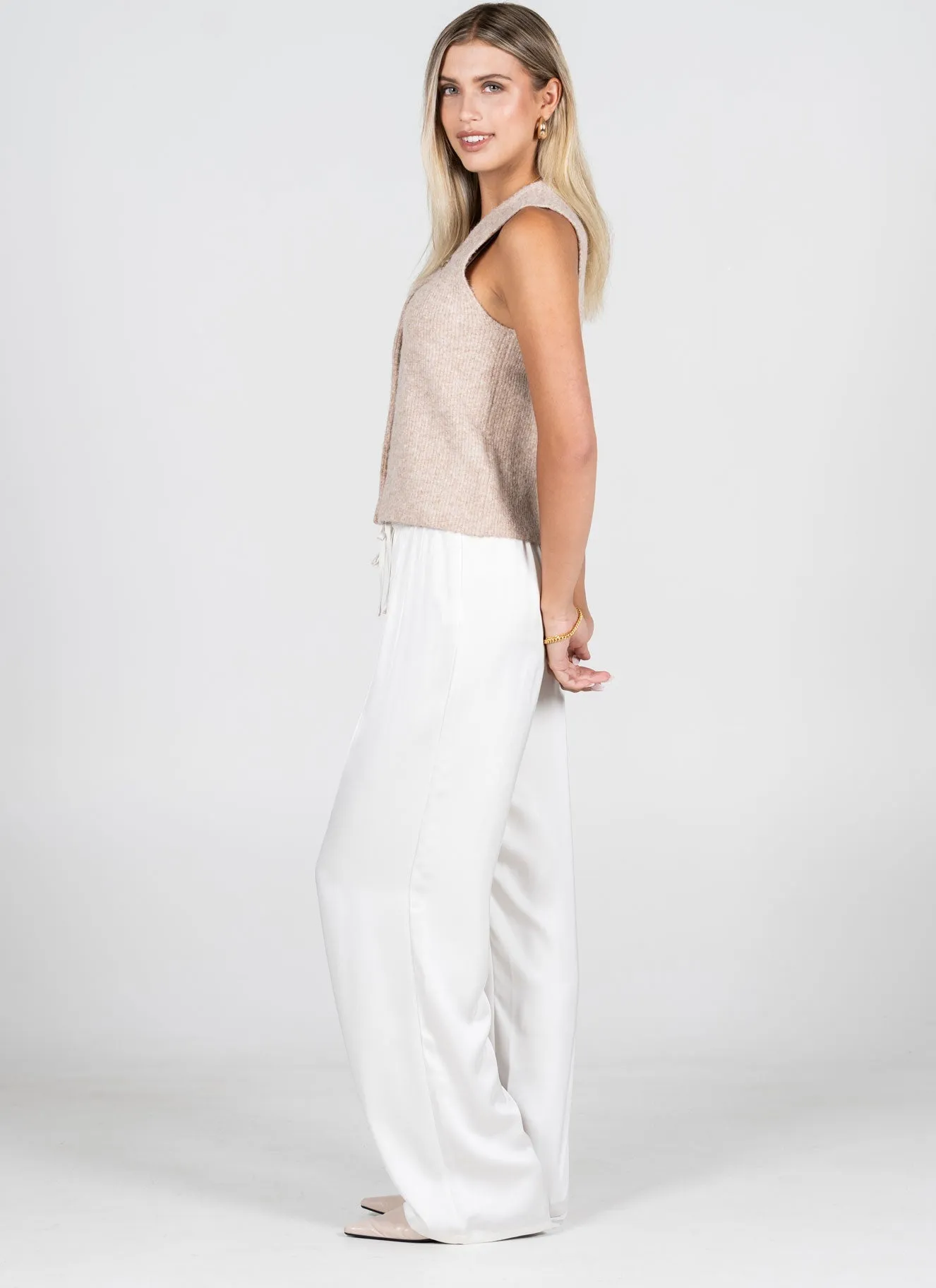 Satin Straight Leg Pant sold by C’est Moi product image thumbnail 3