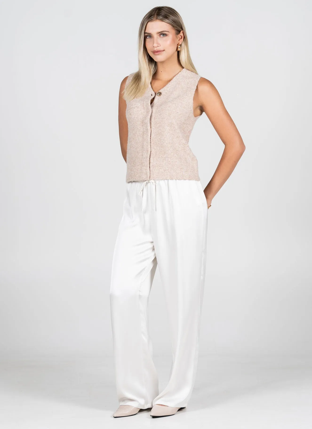 Satin Straight Leg Pant sold by C’est Moi product image thumbnail 2