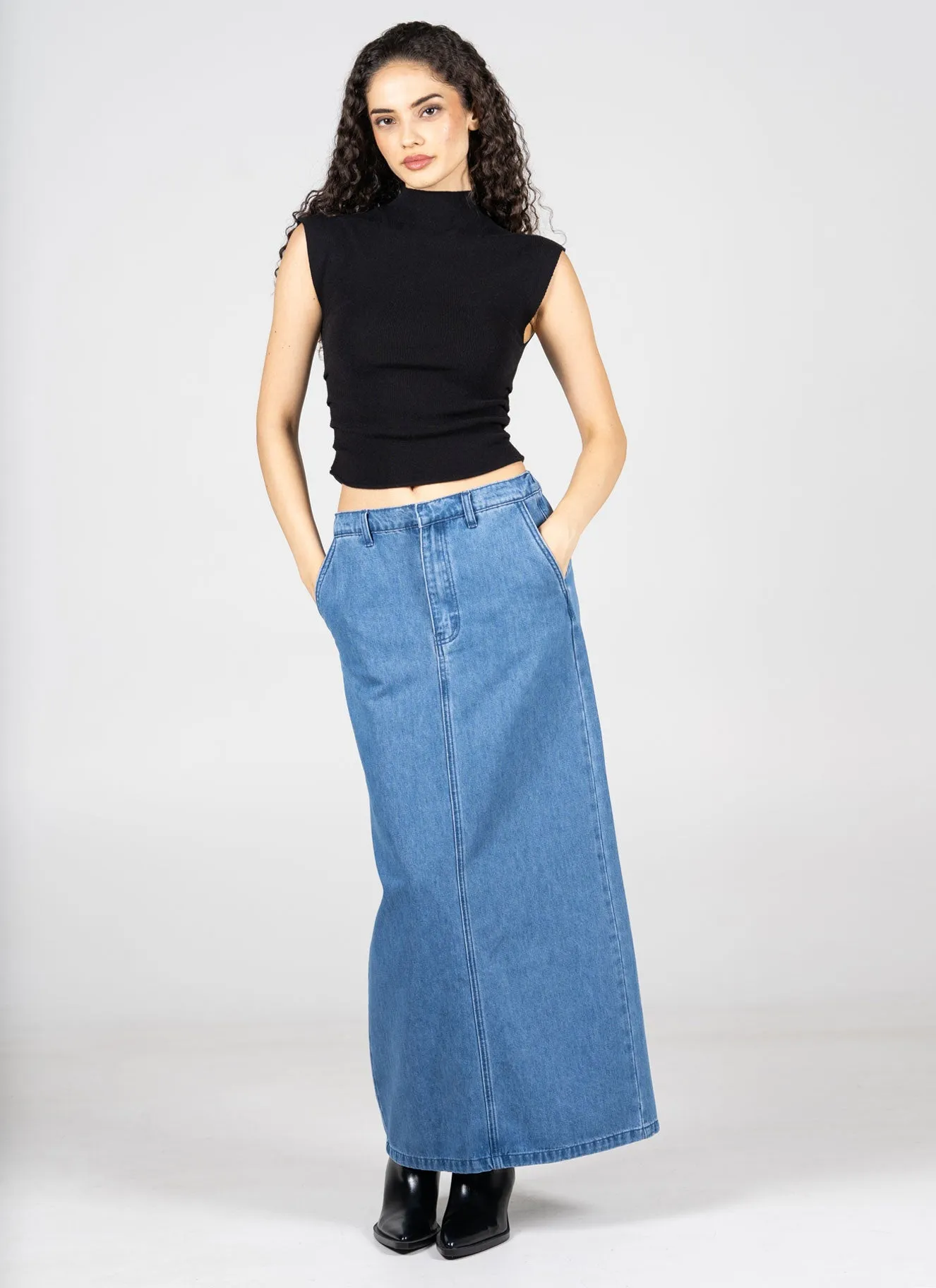 Denim Skirt sold by C’est Moi product image thumbnail 2