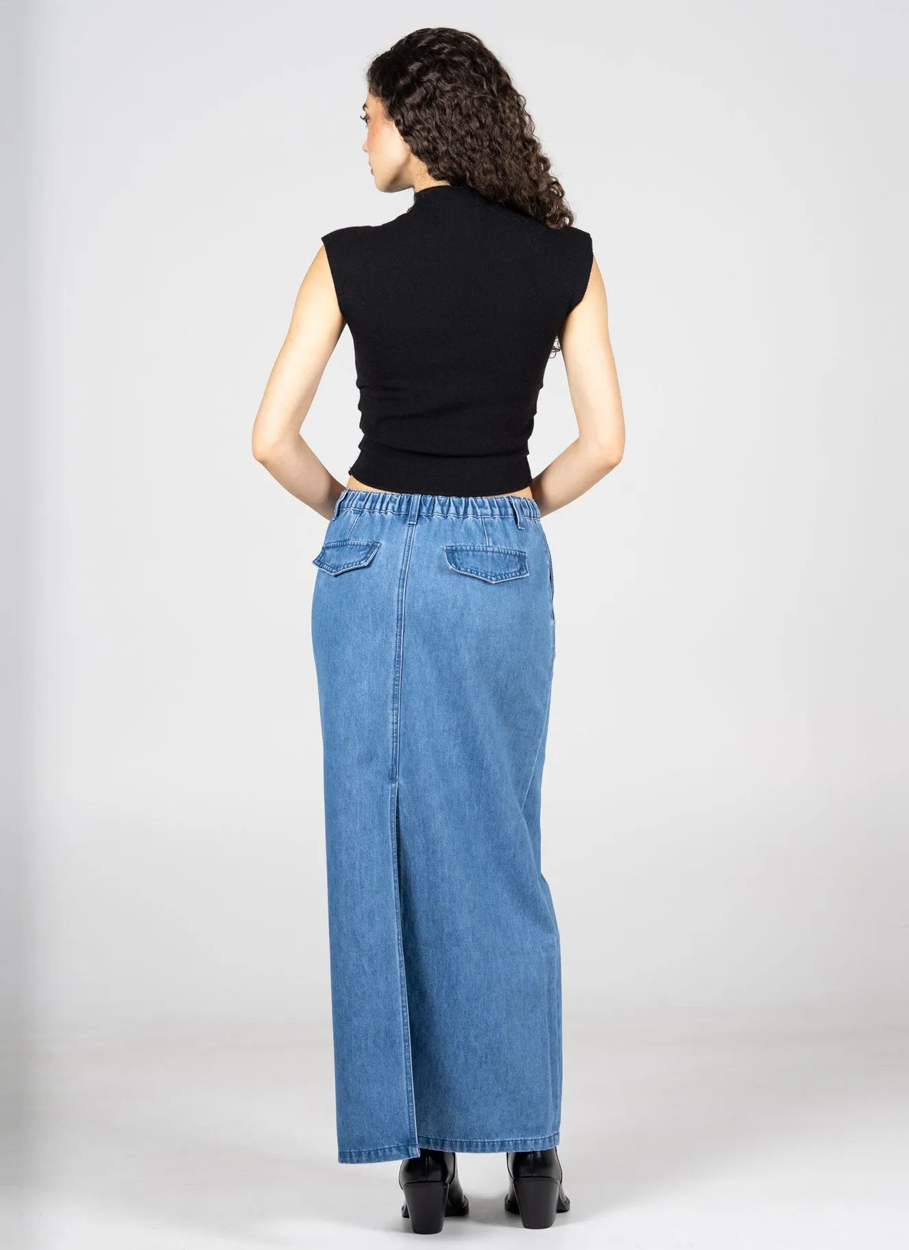 Denim Skirt sold by C’est Moi product image thumbnail 4