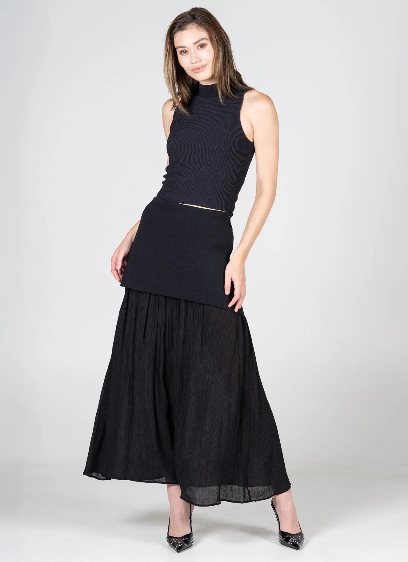 Crinkle Fold Skirt sold by C’est Moi