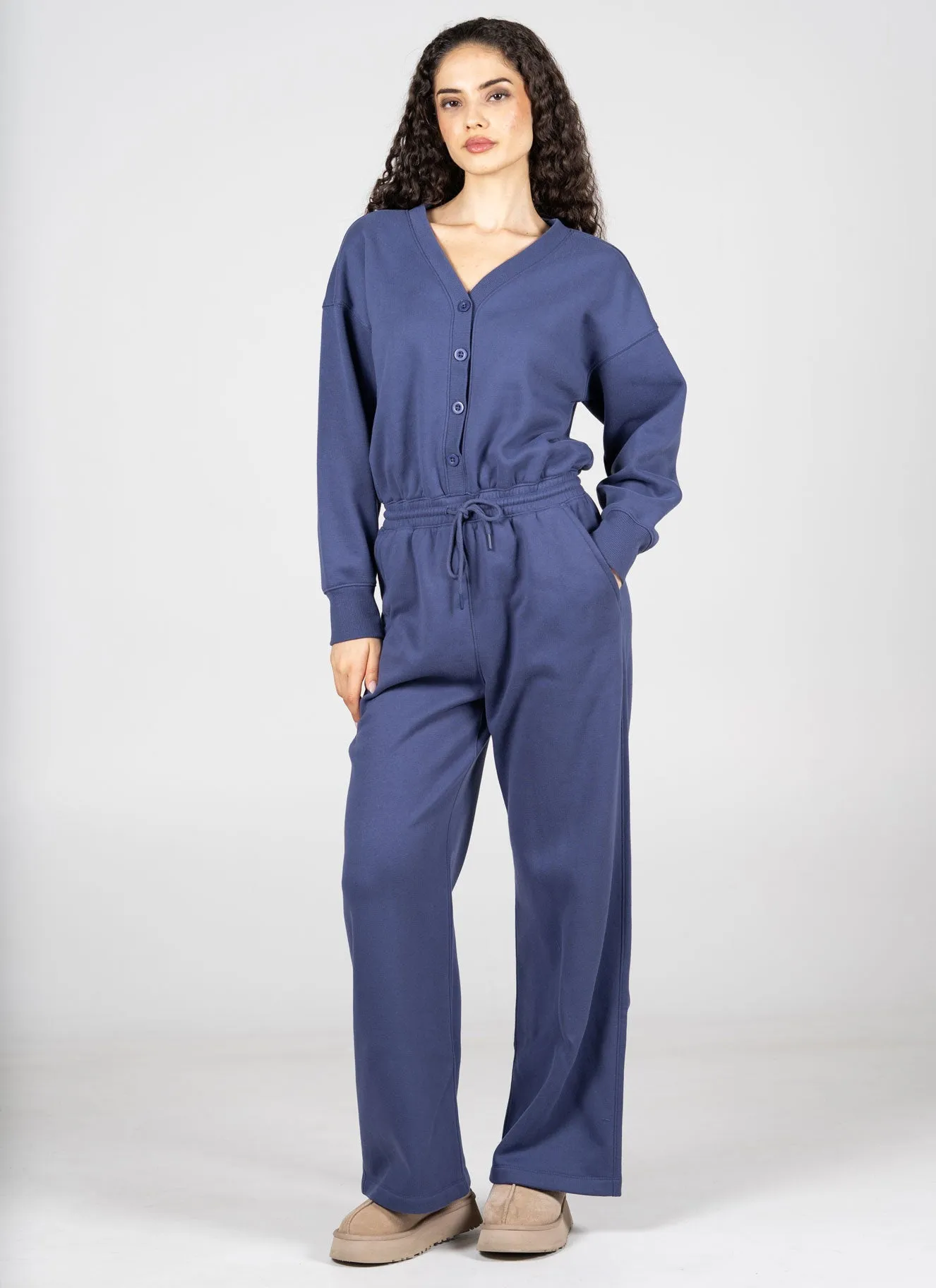 Recycled Poly/Cotton Fleece Jumpsuit sold by C’est Moi product image thumbnail 3