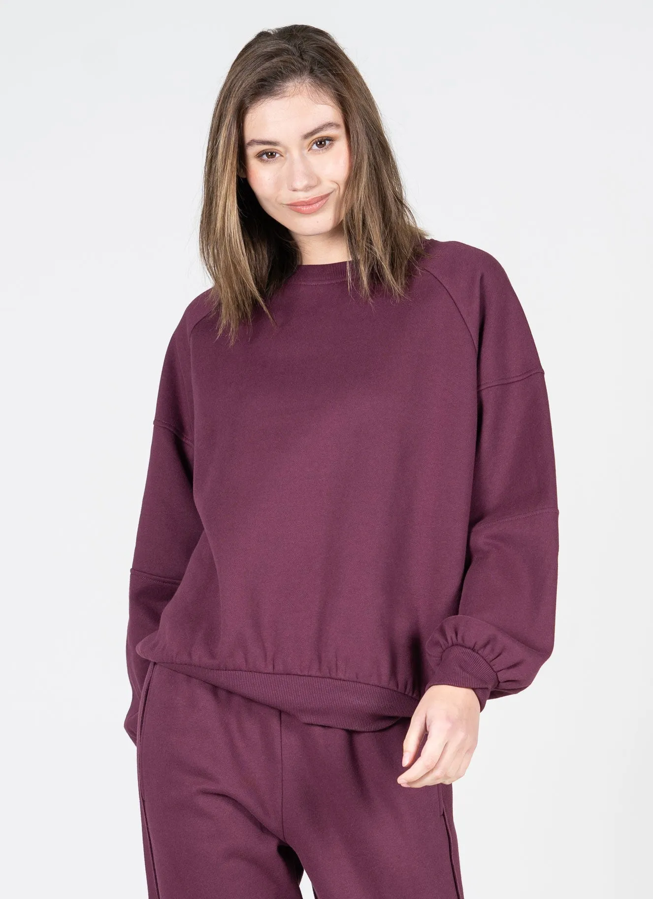 Recycled Poly/Cotton Fleece Oversized Crew sold by C’est Moi