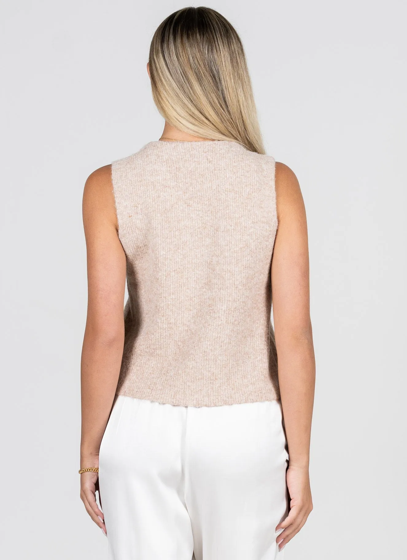 Knit Sweater Hidden Button Vest sold by C’est Moi product image thumbnail 4