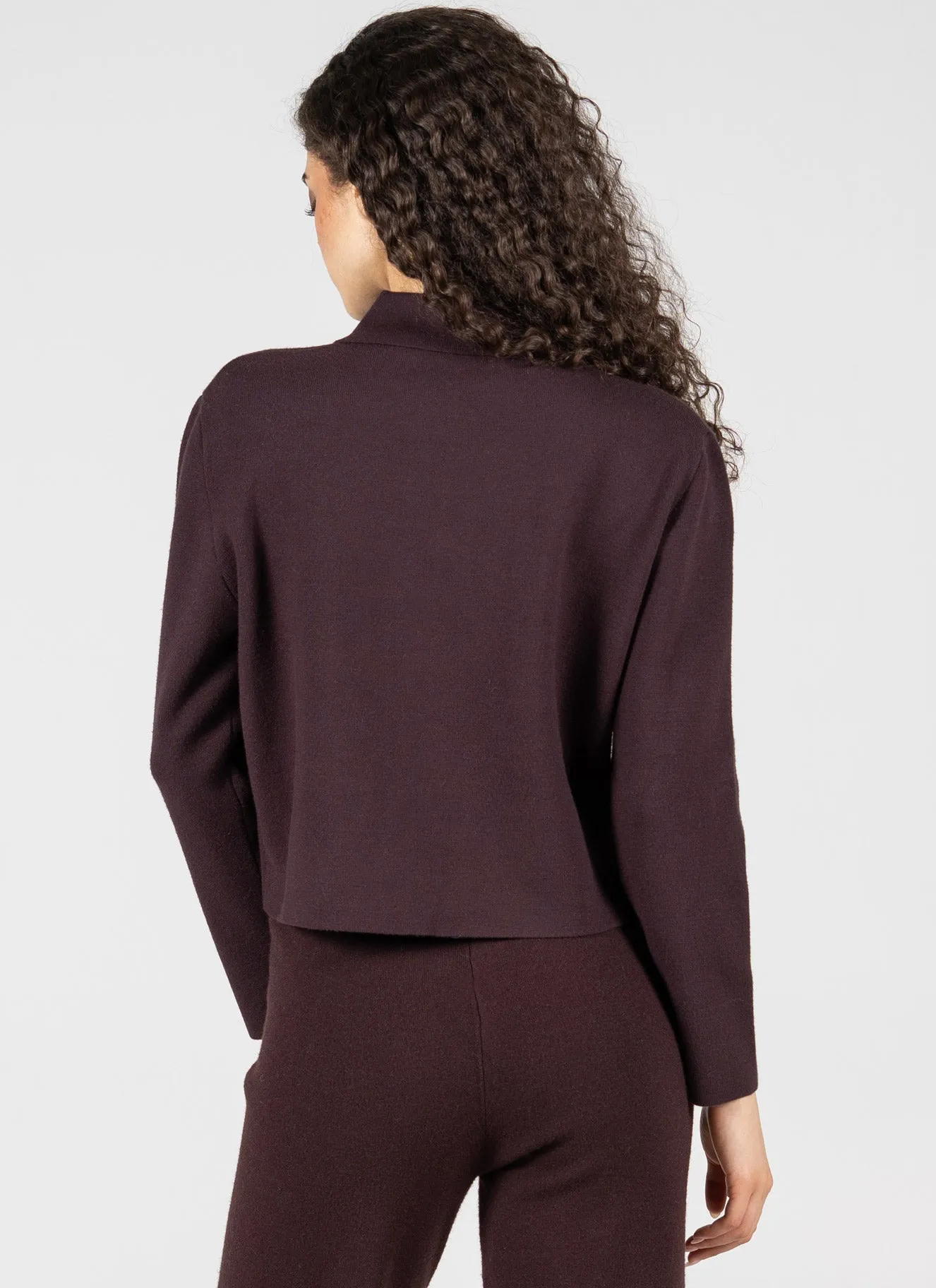 Viscose Blend Knit Crop Button Cardigan sold by C’est Moi product image thumbnail 5