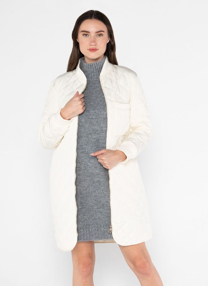 Long Quilted Jacket sold by C’est Moi product image thumbnail 2