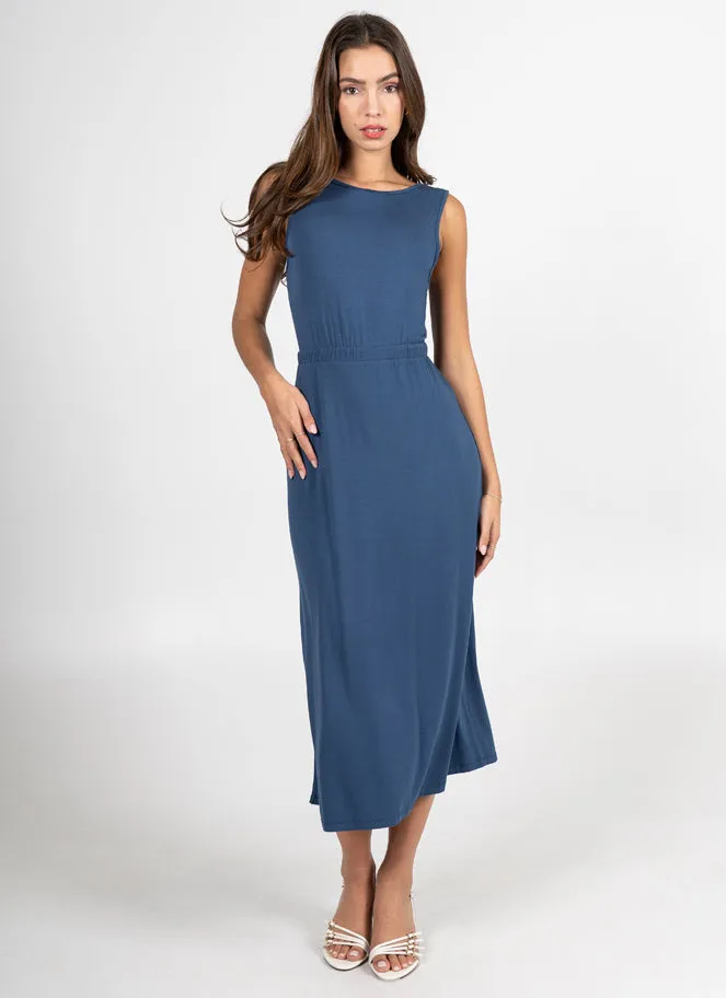 Bamboo C/S Tie Front Dress sold by C’est Moi product image thumbnail 3