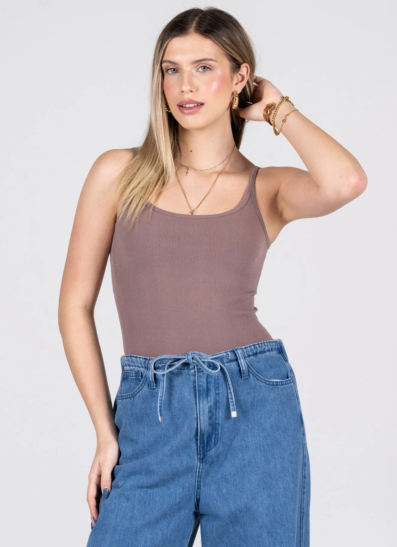 Bamboo Low Cut Cami sold by C’est Moi product image thumbnail 4