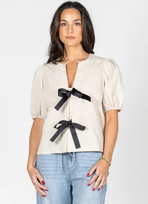 Tie Front Blouse made by C’est Moi