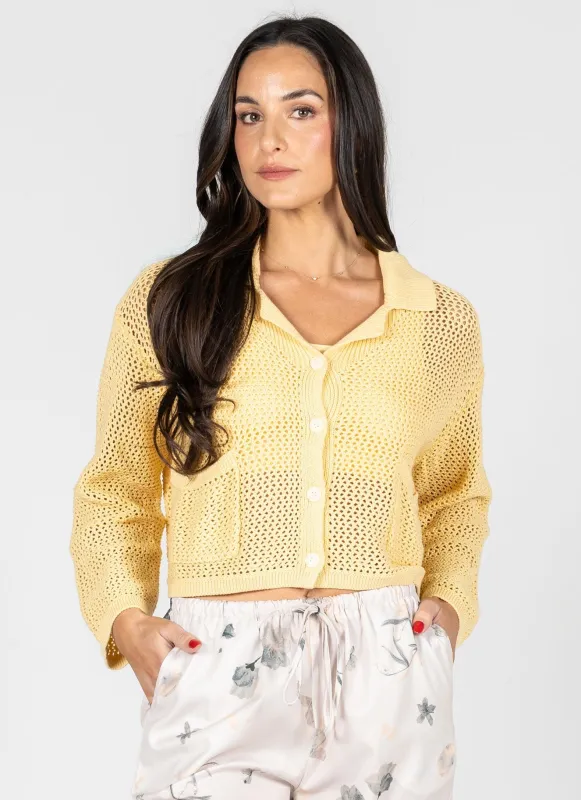 Knit Crochet Cardigan sold by C’est Moi