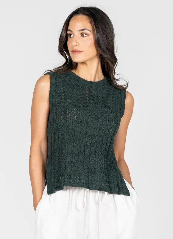 Knit Pattern Tank Top made by C’est Moi