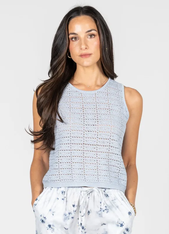 Knit Pattern Tank Top sold by C’est Moi