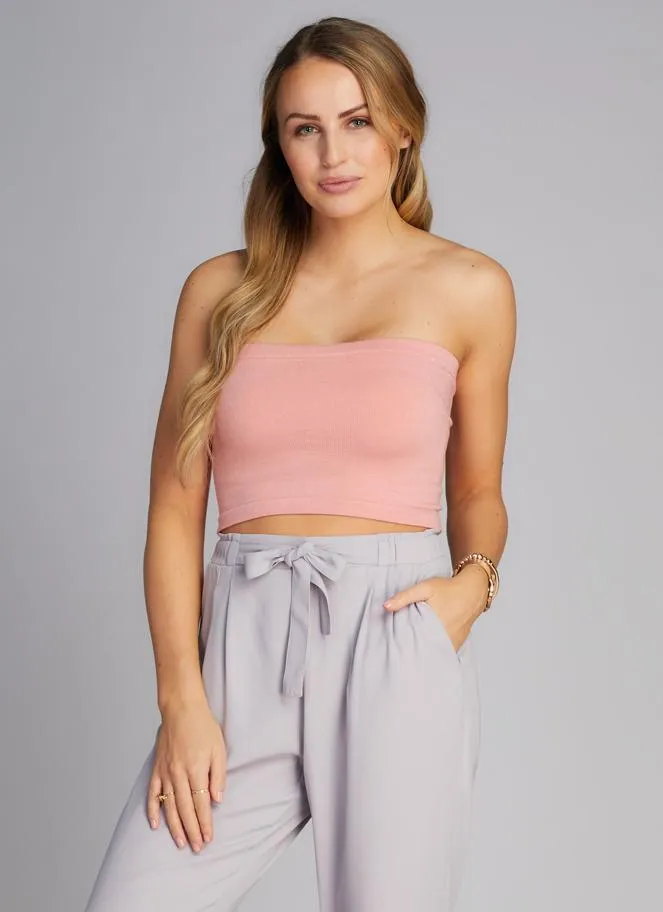 Bamboo Crop Tube Top sold by C’est Moi product image thumbnail 5
