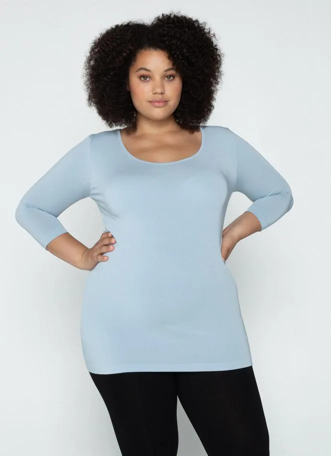 Bamboo Plus Size 3/4 Sleeve Top sold by C’est Moi