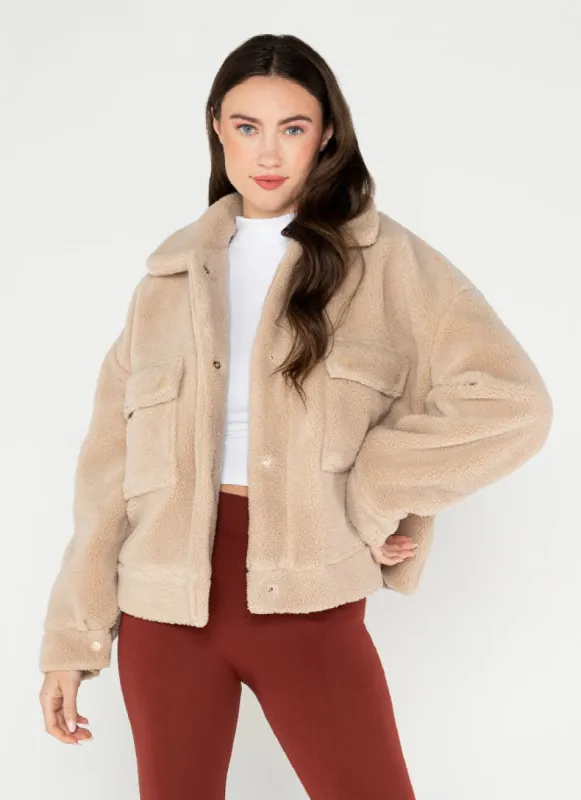 Sherpa Crop Jacket sold by C’est Moi