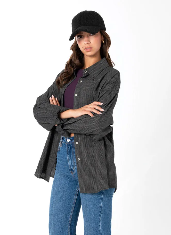 Check Pattern Oversized Blouse sold by C’est Moi product image thumbnail 3