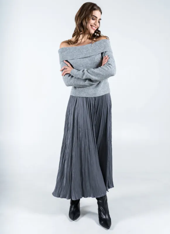 Pleated Maxi Skirt sold by C’est Moi