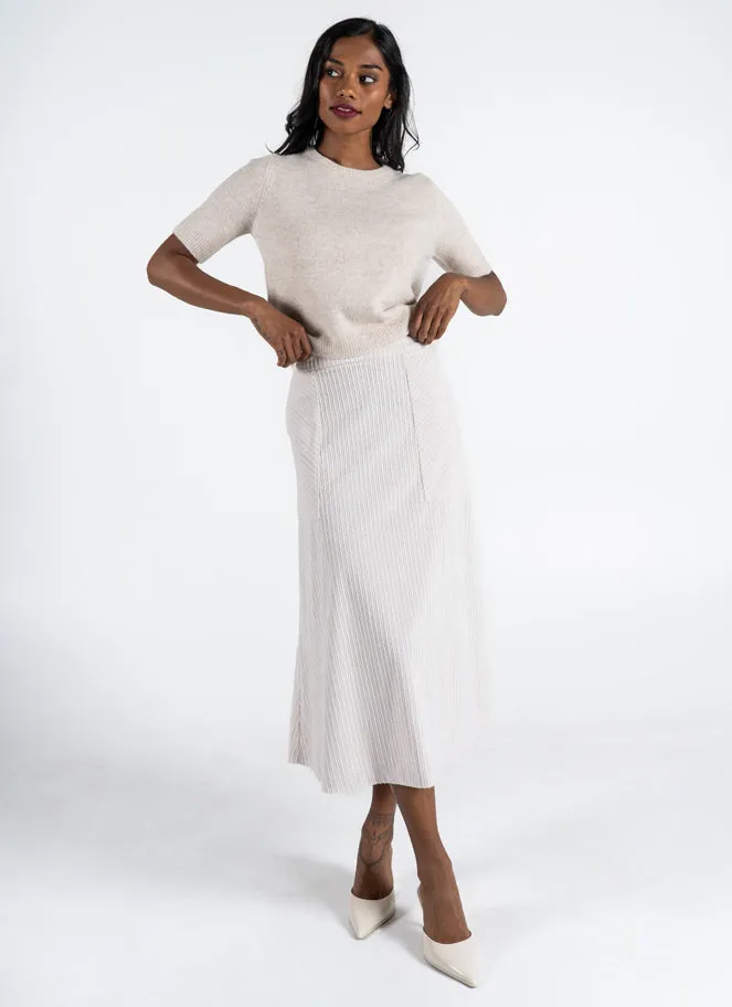 Corduroy A Line Midi Skirt sold by C’est Moi