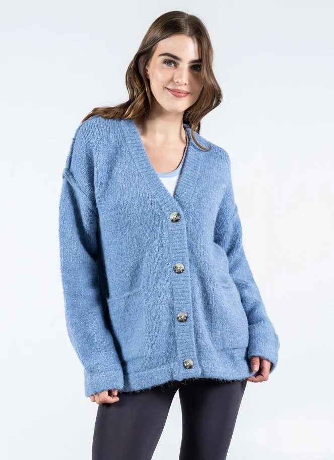 Oversized Button Cardigan sold by C’est Moi product image thumbnail 2