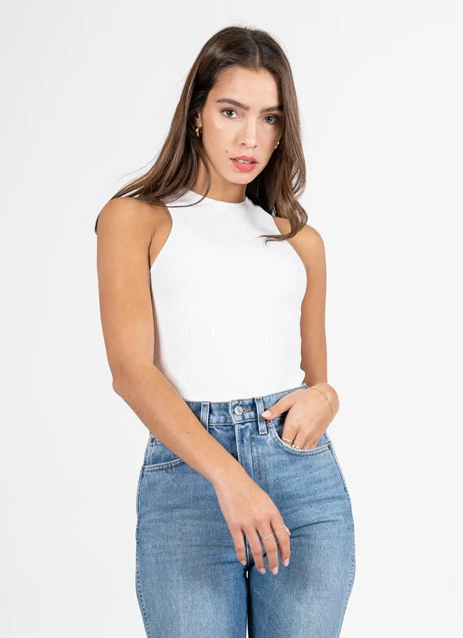 Ottoman Rib High Neck Tank sold by C’est Moi product image thumbnail 5