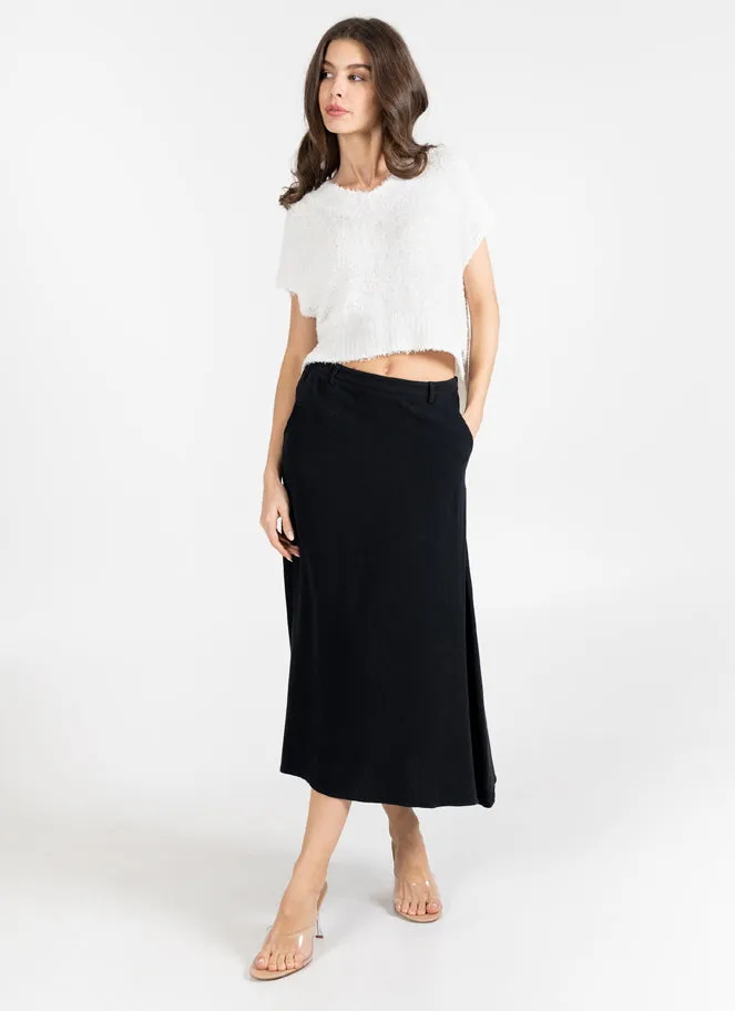 Linen Blend Maxi Skirt sold by C’est Moi product image thumbnail 2