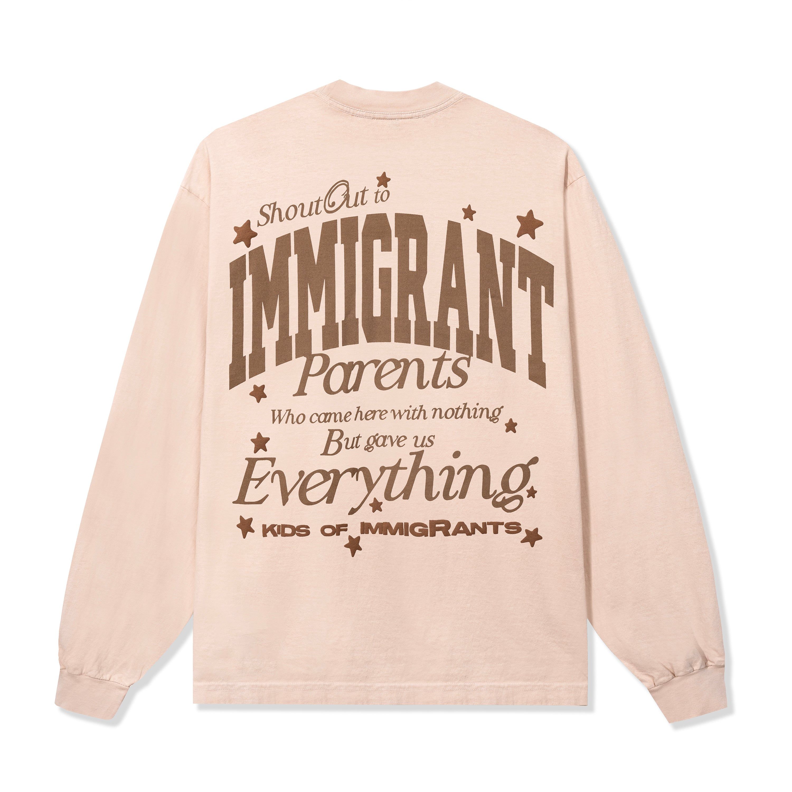 THIS IS FOR OUR FAMILY L/S TEE sold by Kids of Immigrants product image thumbnail 2