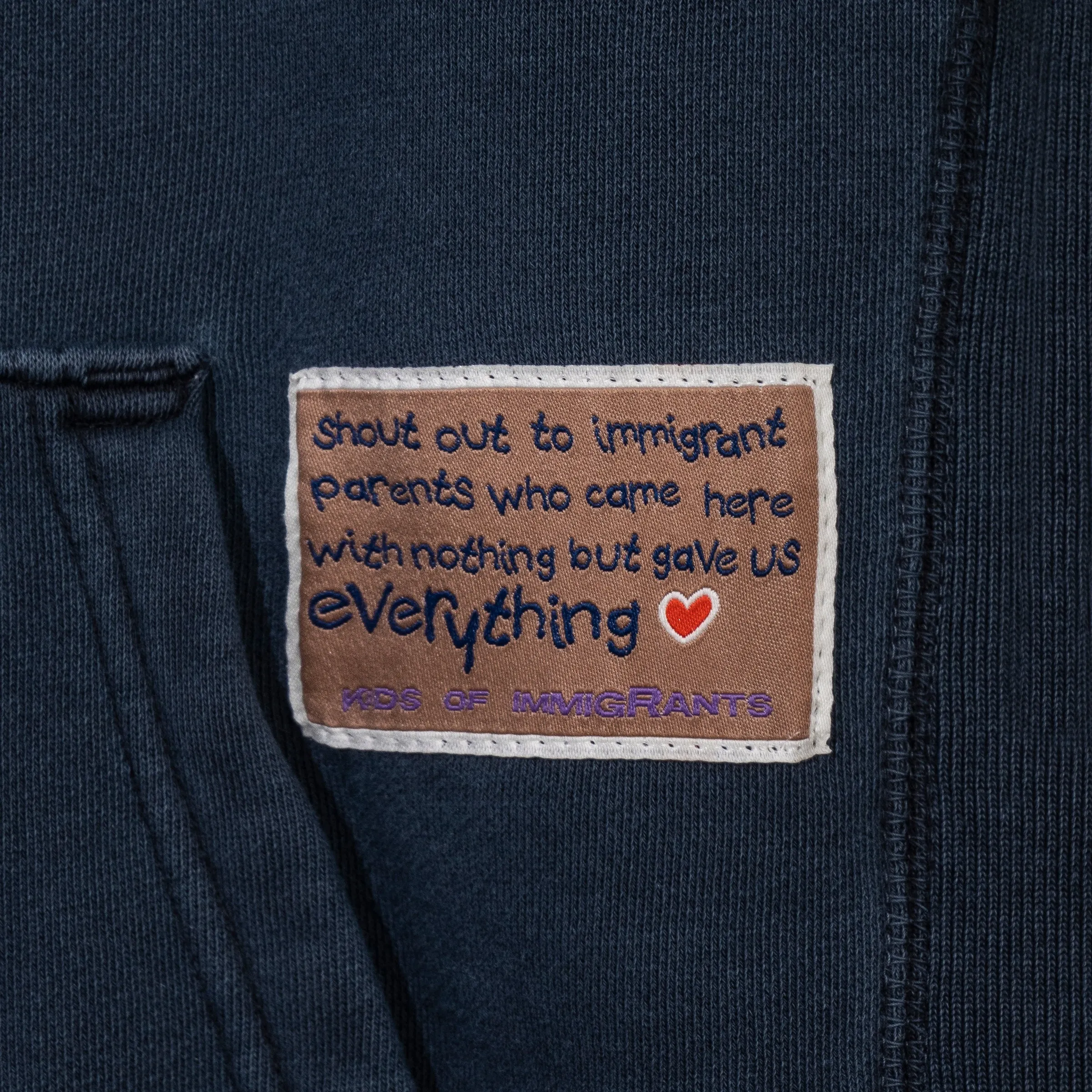 SUPPORT YOUR FRIENDS HOODIE - VINTAGE MIDNIGHT sold by Kids of Immigrants product image thumbnail 2