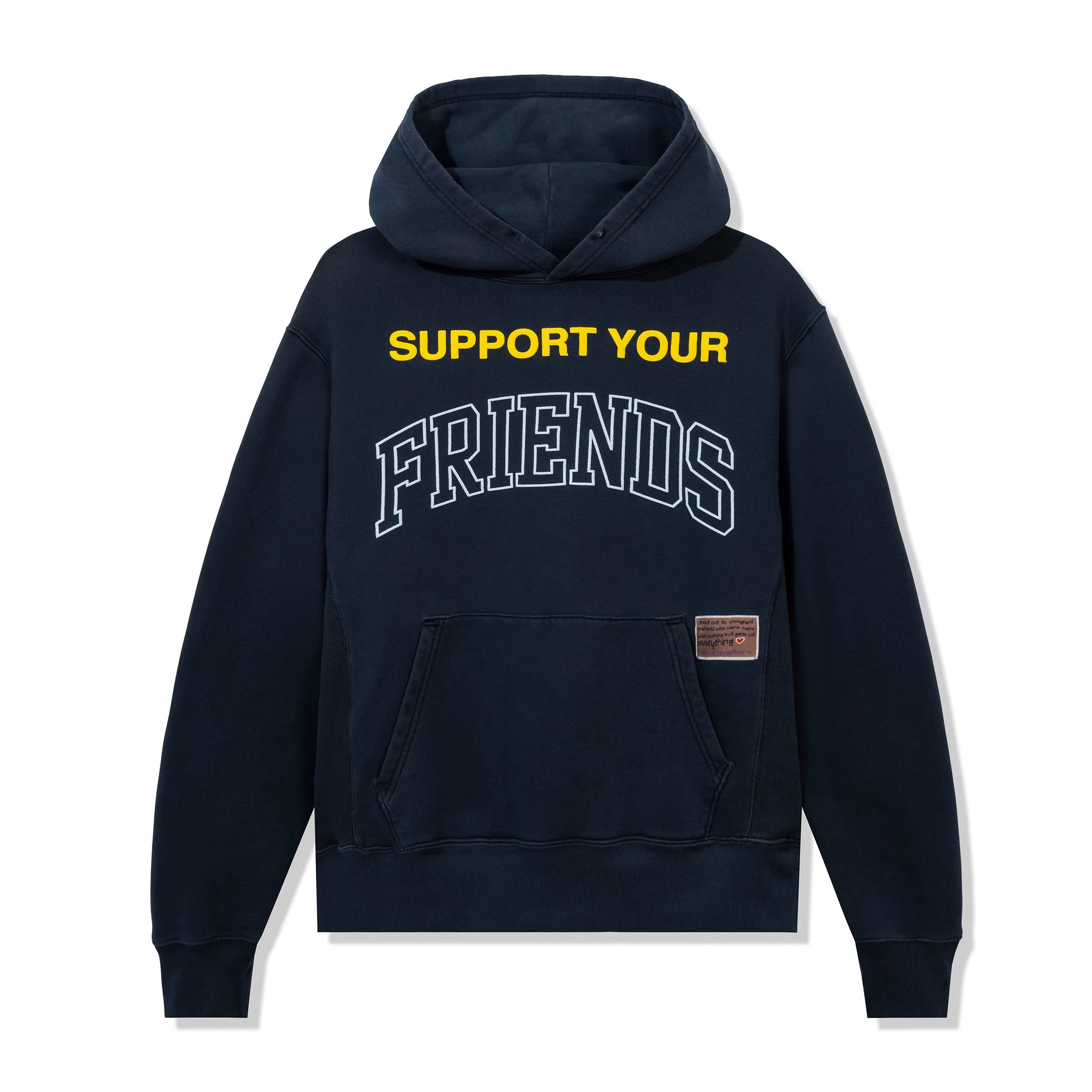 SUPPORT YOUR FRIENDS HOODIE - VINTAGE MIDNIGHT sold by Kids of Immigrants