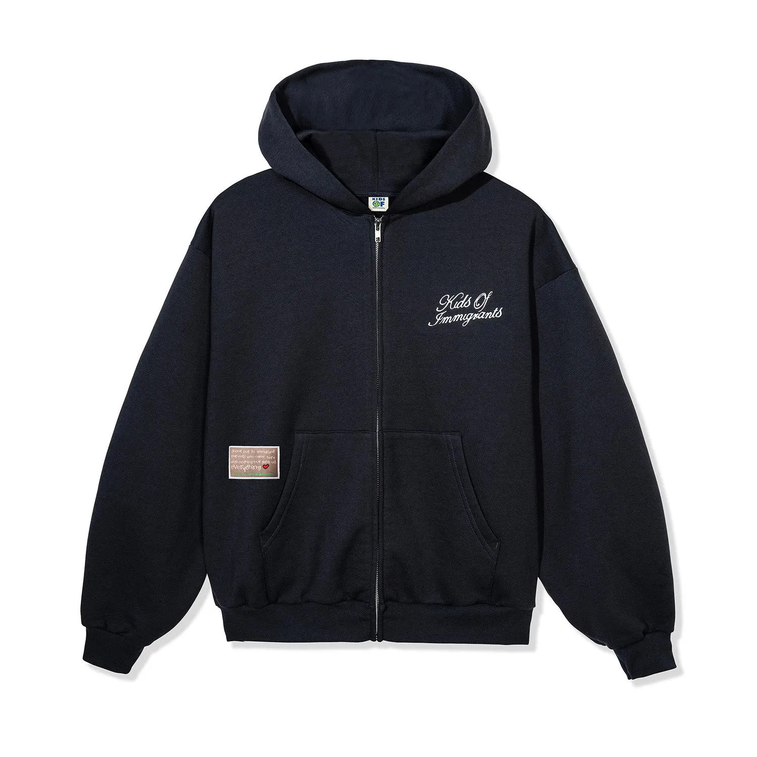 Spread Love Zip Hoodie sold by Kids of Immigrants product image thumbnail 2