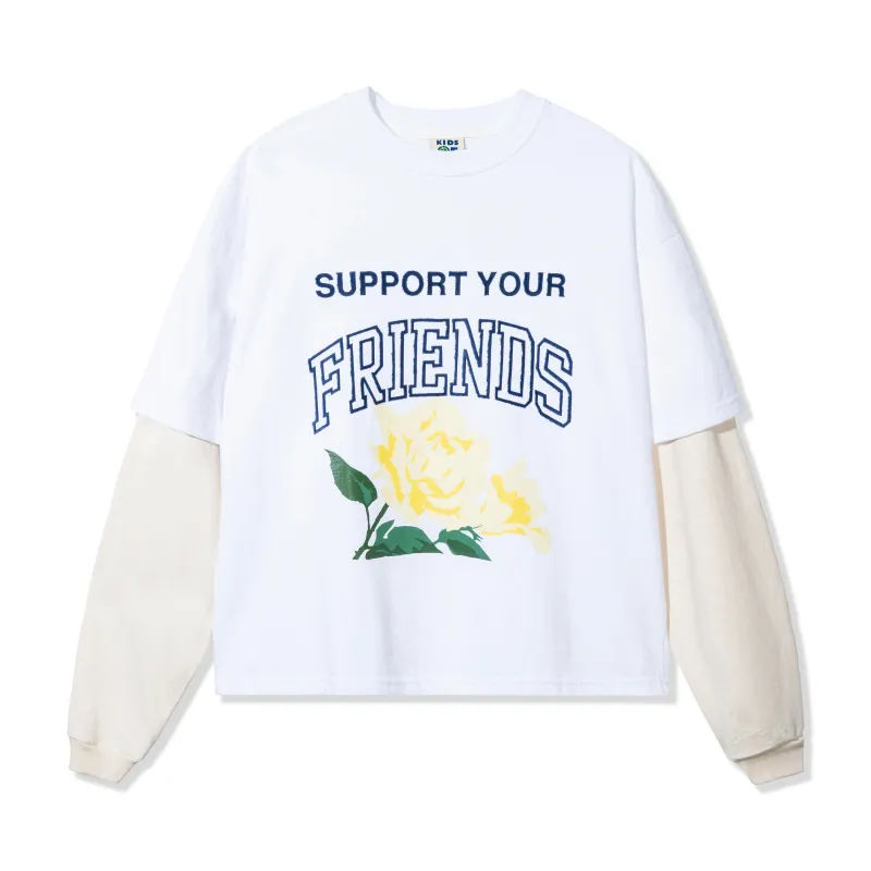Support Your Friends Double Layer L/S Tee sold by Kids of Immigrants