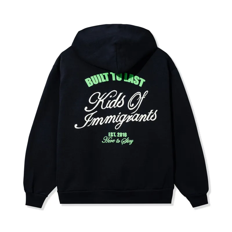 Built To Last Zip Hoodie sold by Kids of Immigrants