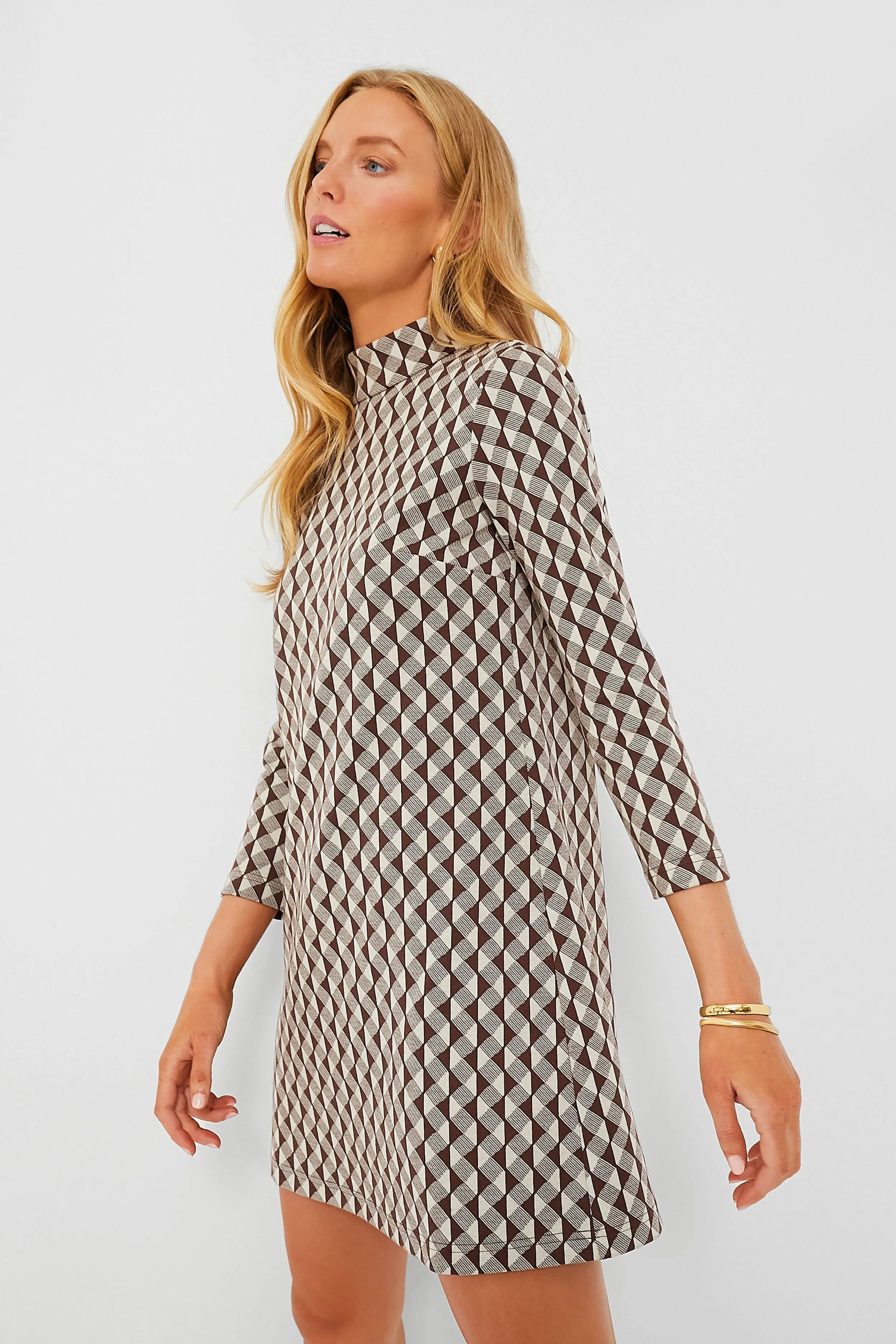 Birch Domino Mod Ellie Dress sold by Tuckernuck product image thumbnail 3