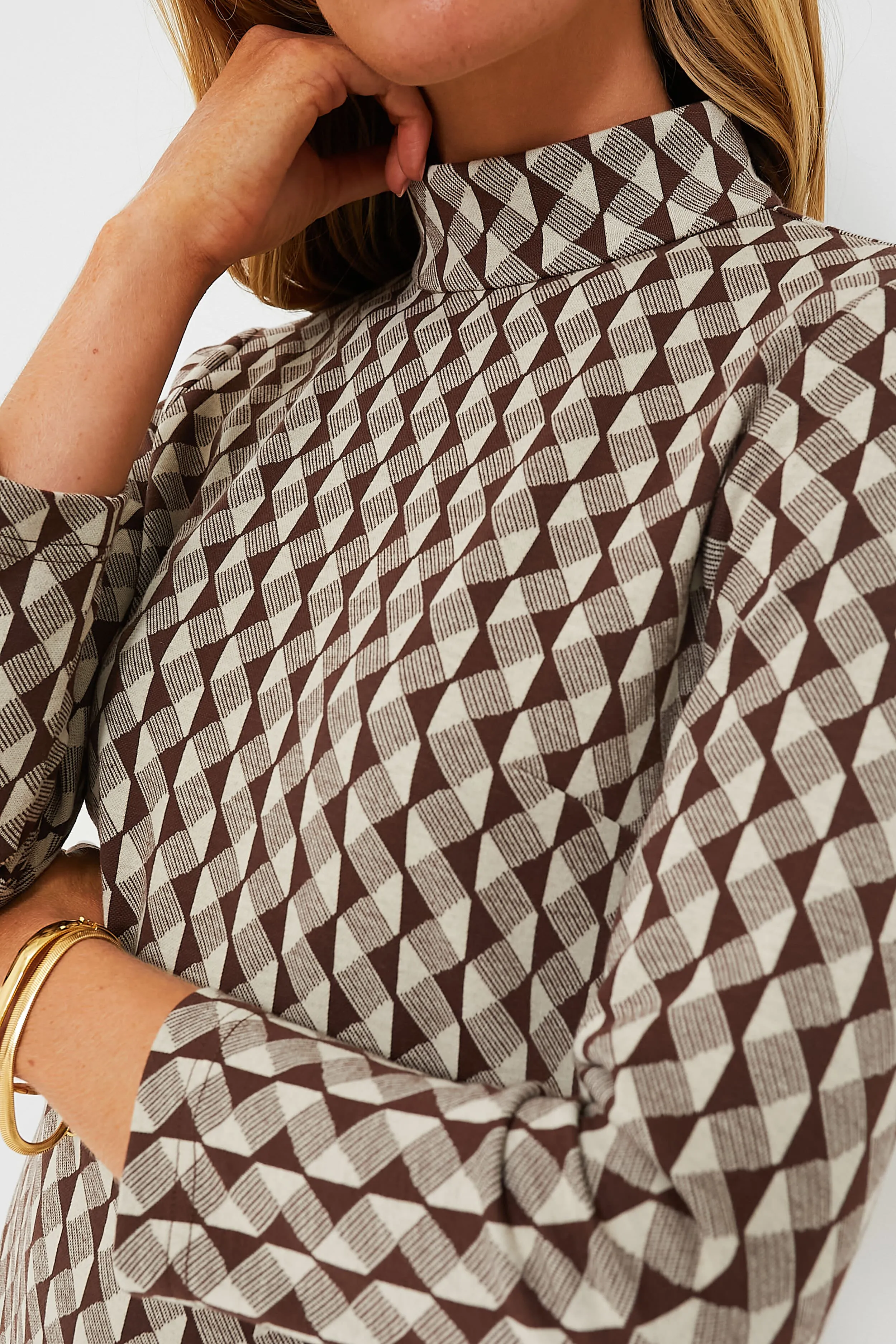 Birch Domino Mod Ellie Dress sold by Tuckernuck product image thumbnail 5