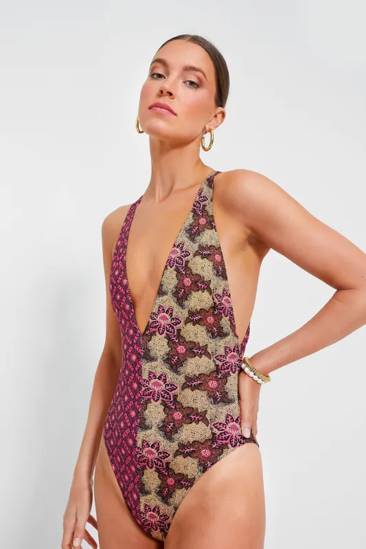 Gladiola Luz Maillot sold by Tuckernuck