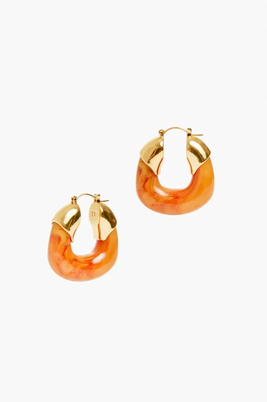 Mocha Organic Hoops made by Lizzie Fortunato