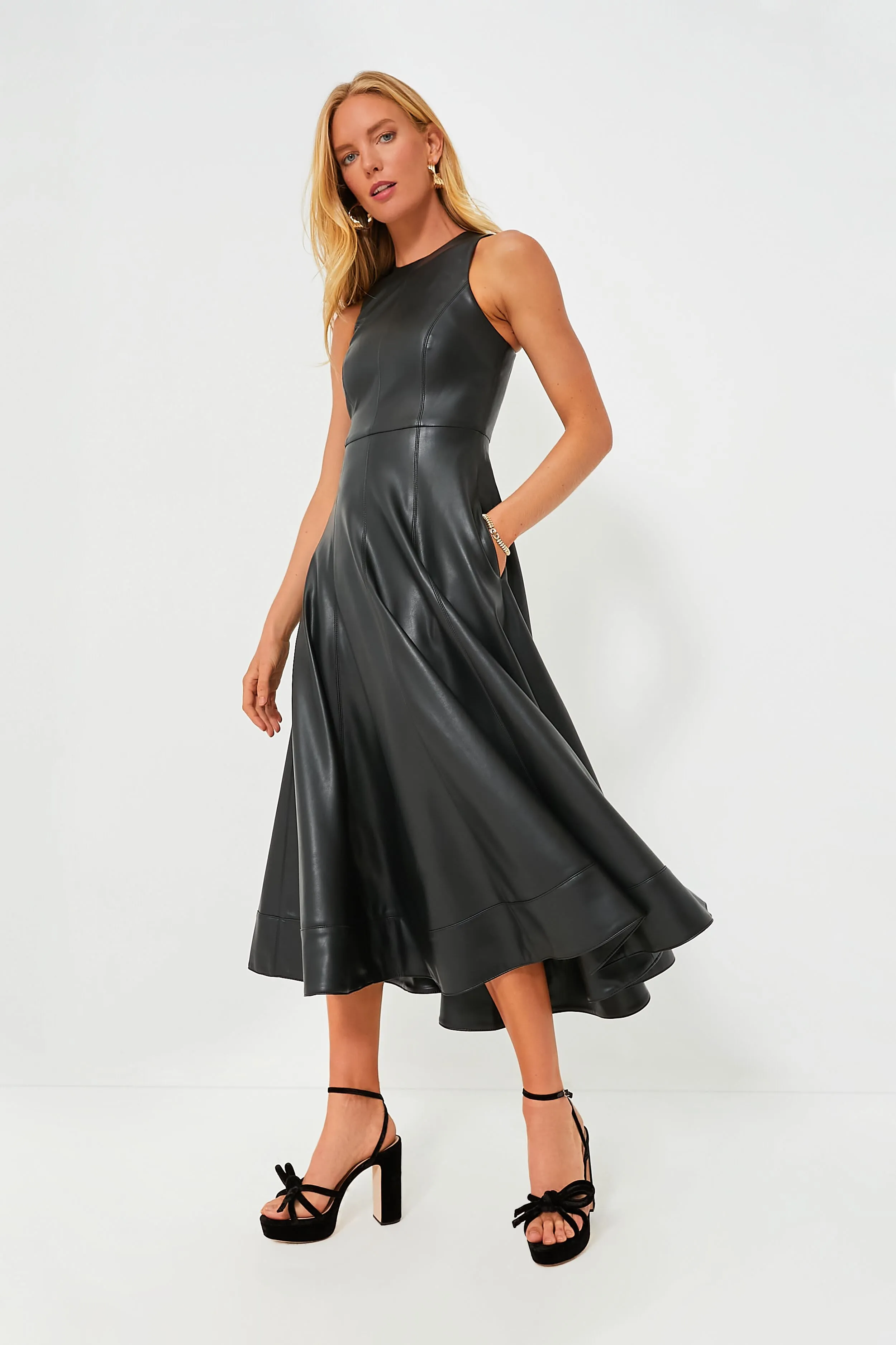 Black Soline Midi Dress sold by Tuckernuck