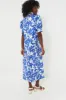 Blue Floral Ruffle Collar Louisa Maxi Dress sold by Tuckernuck
