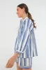 French Blue Stripe Alix Top sold by Tuckernuck