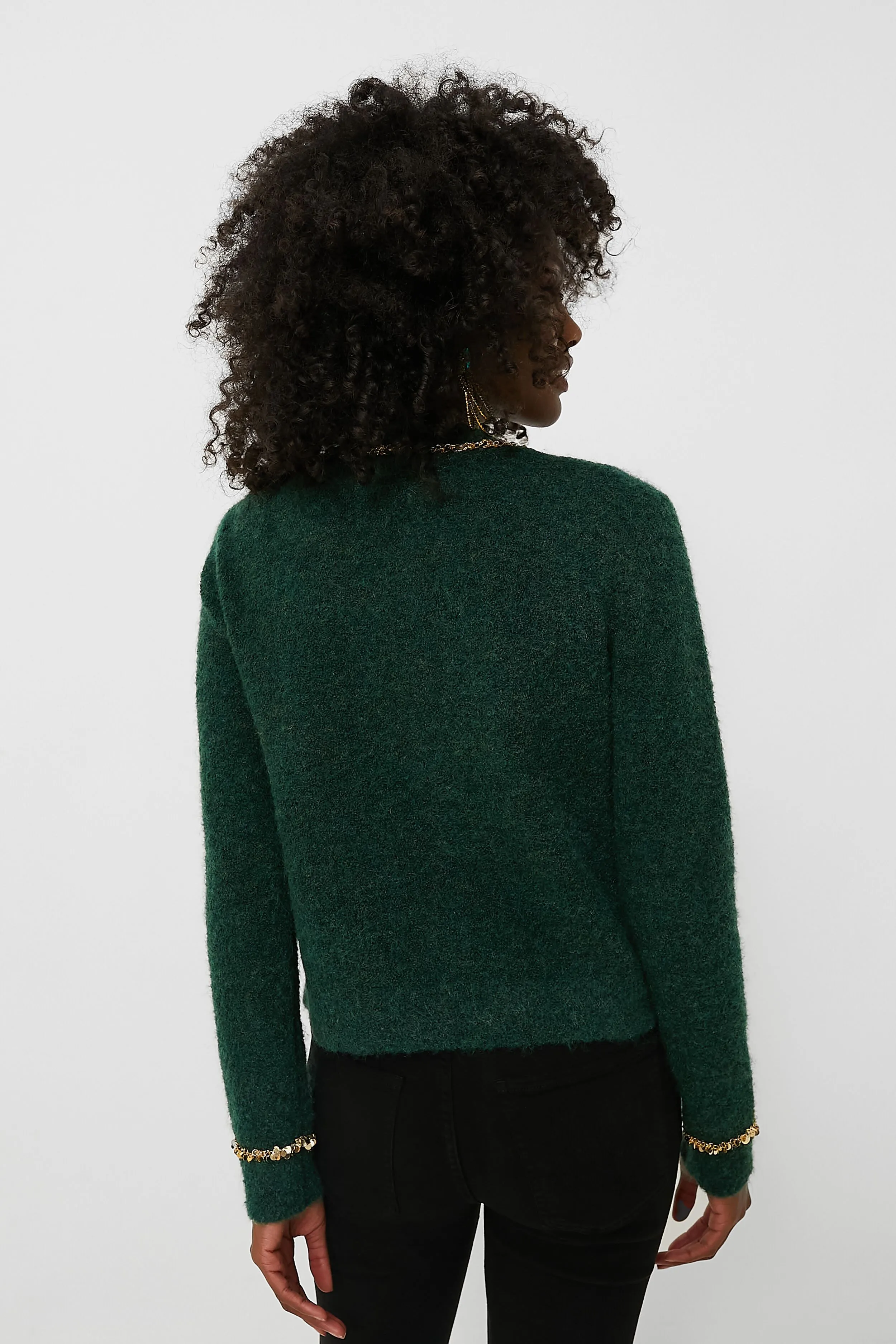 Gold Trimmed Eileen Cardigan sold by Tuckernuck product image thumbnail 4