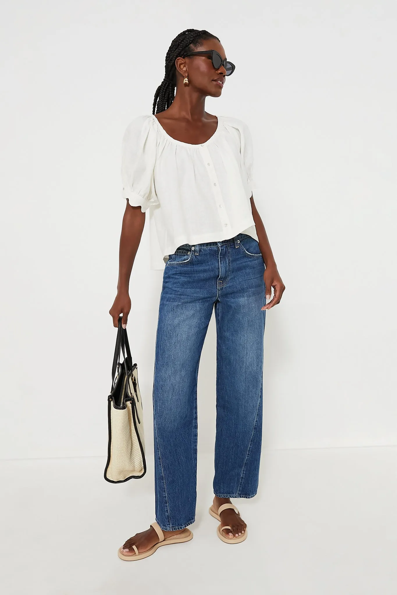 White Linen Tully Top sold by Tuckernuck product image thumbnail 3