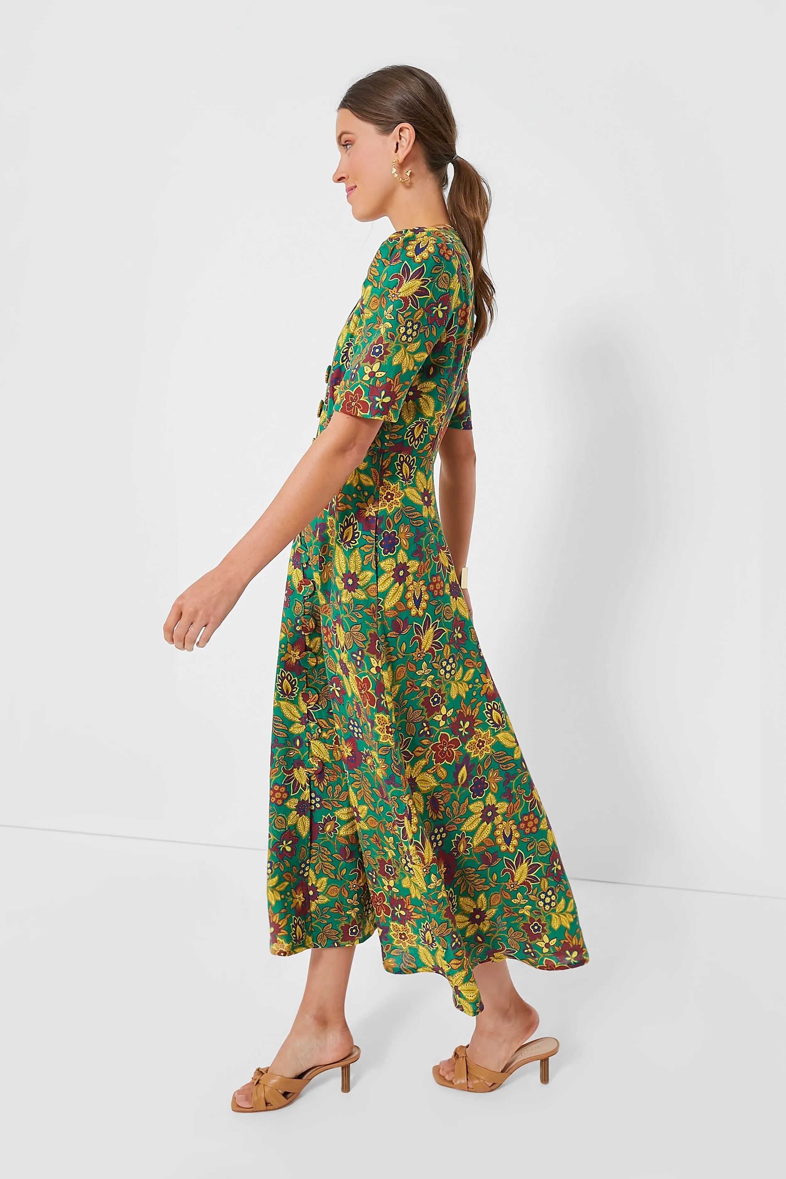 Emerald Isabella V Midi Dress sold by Tuckernuck product image thumbnail 3