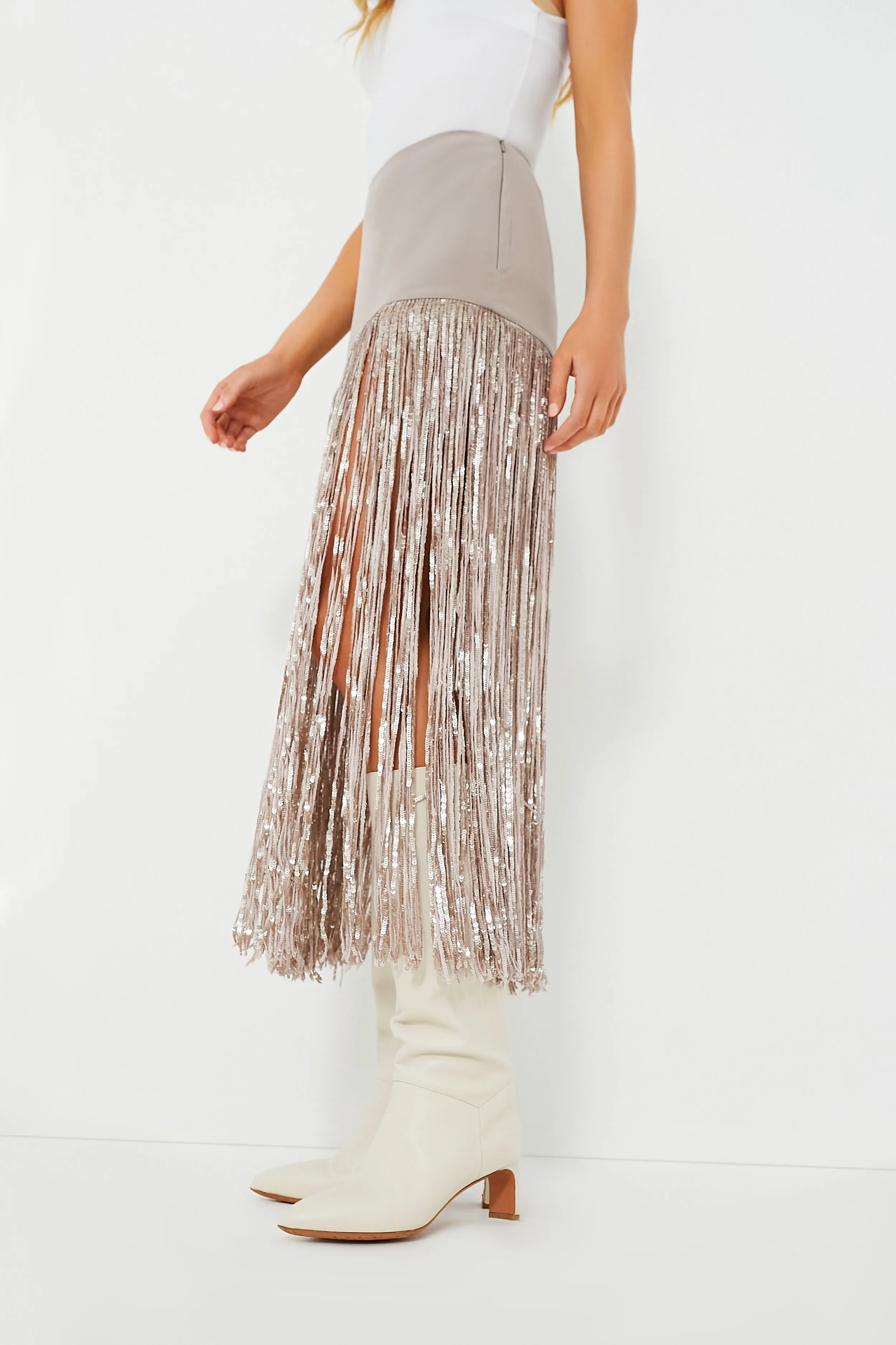 Sparrow Grey Florence Skirt sold by Tuckernuck product image thumbnail 3