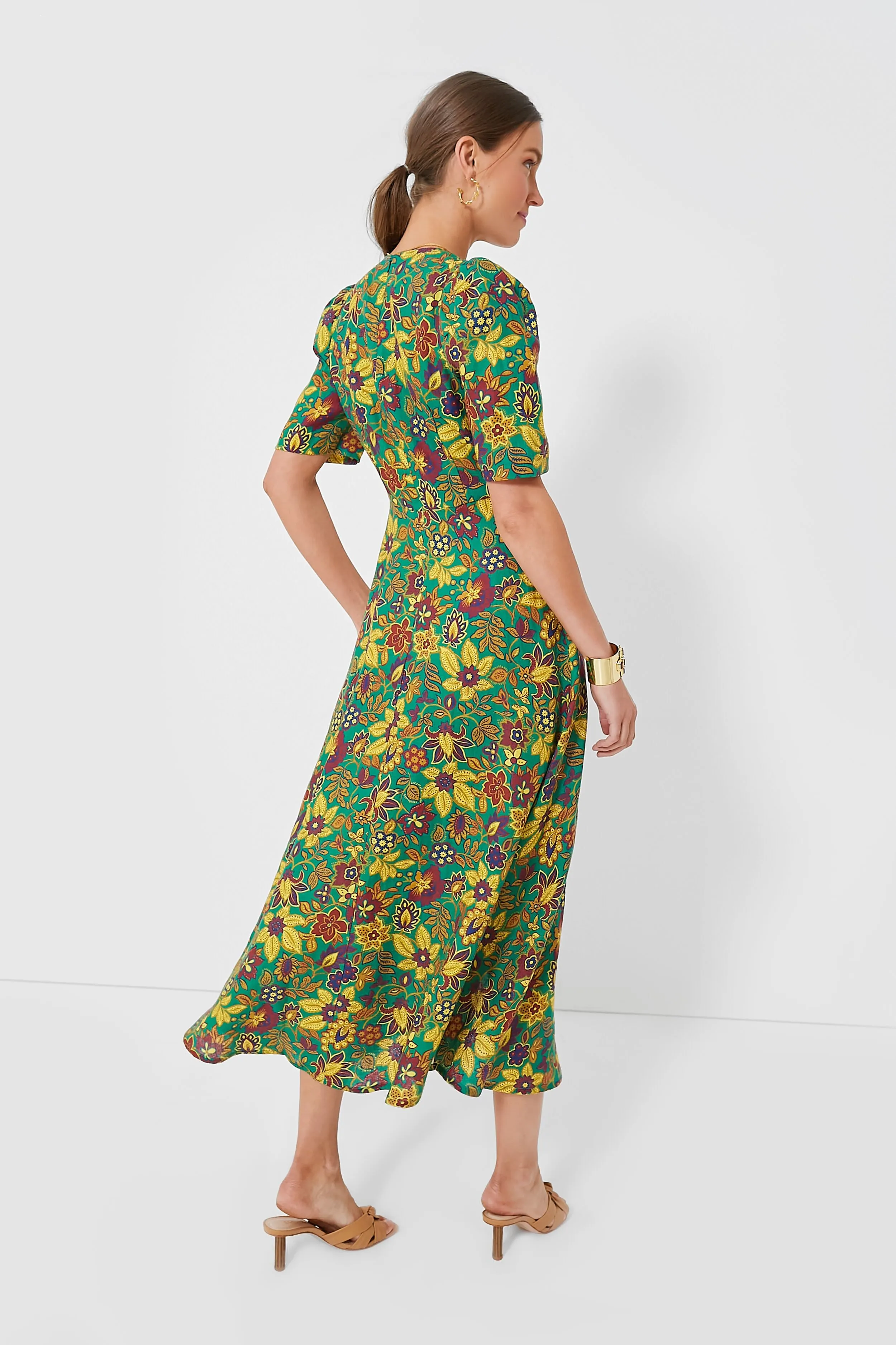 Emerald Isabella V Midi Dress sold by Tuckernuck product image thumbnail 4